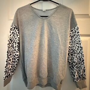 SHEIN Gray Casual Top